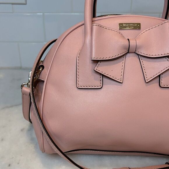 Kate Spade Montrose Avenue Leeland Bow Leather Convertible Satchel Shoulder Bag - Picture 2 of 16